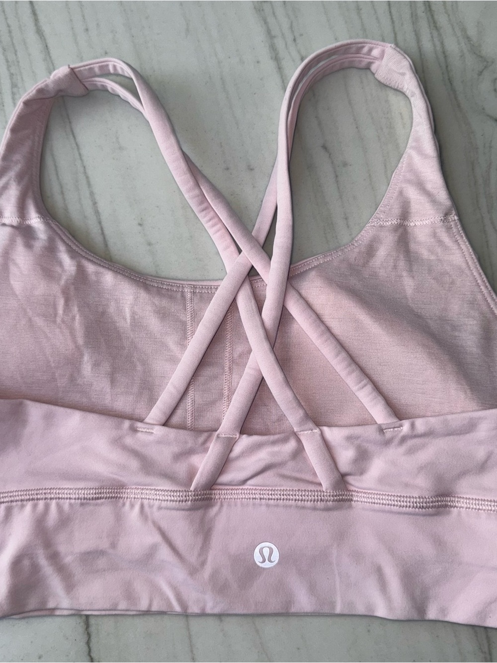 lululemon athletica Light Pink Crisscross Strap Sports Bra